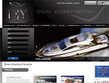 Tablet Screenshot of dream-journey-yachting.com